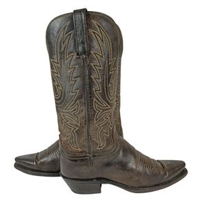 LUCCHESE 1883 BROWN LEATHER Cowgirl Boots Size 7